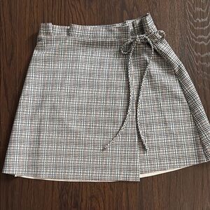 Plaid Wrap Skirt